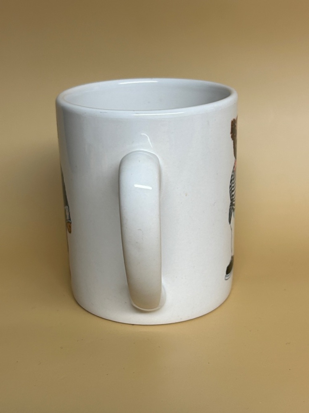Aris White Mug with Brown Teddy Bear and Blue Outfit - Picture 3 of 5